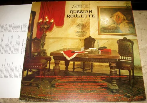 Lp Accept - Russian Roulette (1986) C/ Udo + Encarte