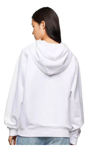 Buzo Hoodie Blanco Frizado Bolsillo Unisex Excelente Calidad