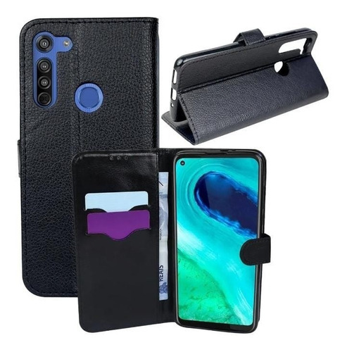 Capa Carteira Capinha Flip Cover Compatível Motorola Moto G8