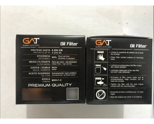 Filtro De Aceite Marca Gat G-3593(wix 51334)