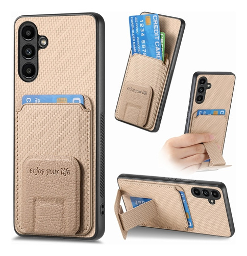 Funda De Teléfono Con Diseño De Fibra De Carbono Para