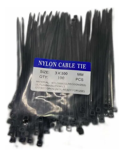 comprar Tirrap Amarre De Nylon Paq. 100 Unds. 3x100 Tirraje Precinto