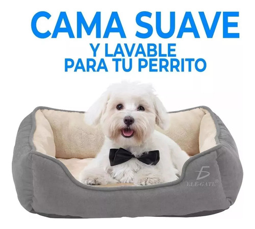 Cama Grande Para Mascota Perro Gato Acolchonada Resistente C