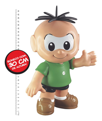 Boneco Cebolinha Grande 30cm Vinil Turma Da Mônica