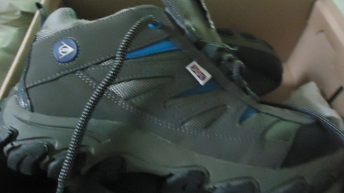 Zapatos Dunlop Gris /azul Modelo 623801gr 25 Cm