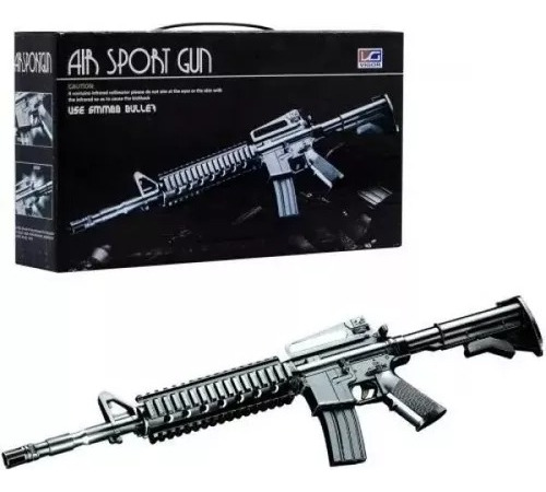 Fusiles Airsoft Fusil Airsoft M16 60cm + 100 Balines En Caja