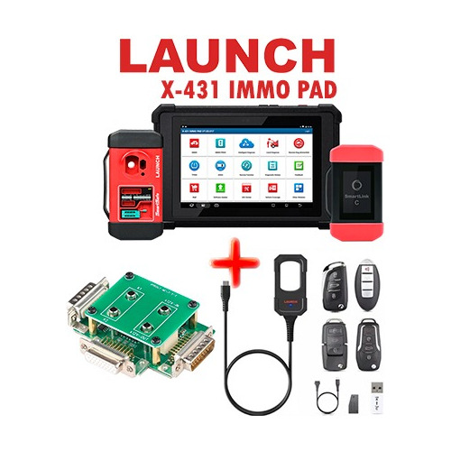 Combo Automotriz Escaner Immo Pad+key Programmer+mcu3 Launch
