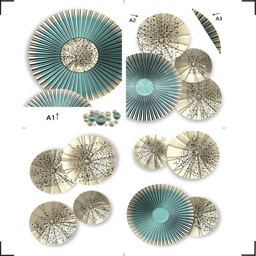 Pegatinas De Pared Con Diseño De Flores En 3d, Para Decoraci