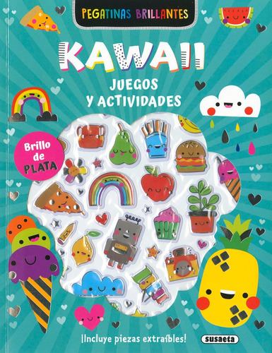 Libro Kawaii - Pegatinas Brillantes - Ediciones, Susaeta