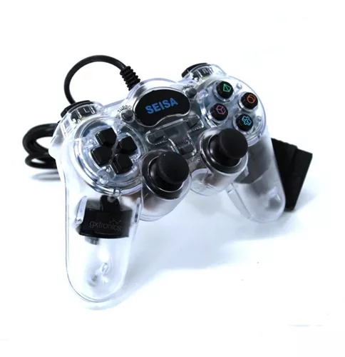 Mando con cable de Color transparente para consola PS2 /PS1