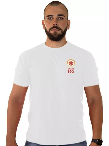 Camiseta Camisa Samu 192 Socorrista Uniforme Profissional 