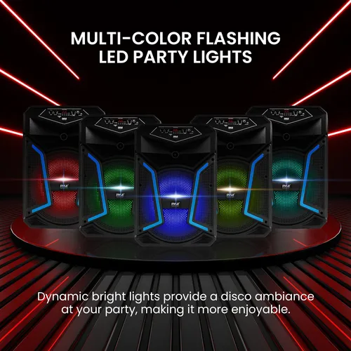 Portable Bluetooth Pa Speaker System Pyle Pphp122sm 800w