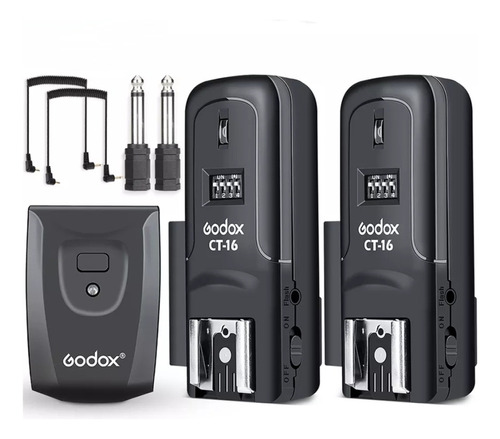 Godox-disparador De Flash Inalámbrico 2x Receptor 1x Trans