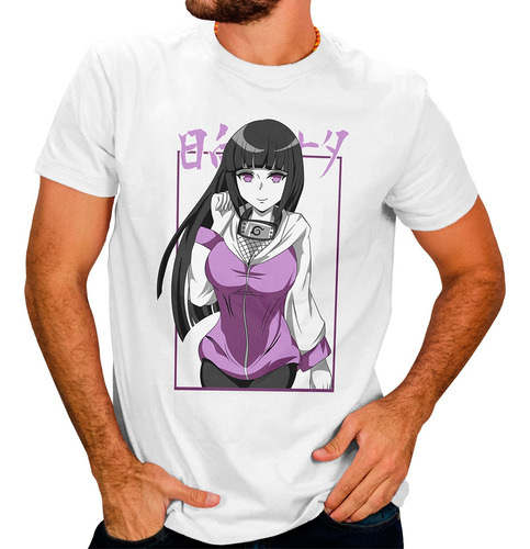 Playera Para Hombre Anime Naruto Hinata Hyuga Manga N#8