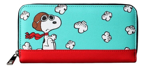 Billetera Importada Snoopy Mujer 18,5 X 9,2 Cms