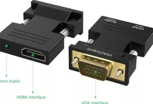 Adaptador Hdmi A Vga Con Sonido 