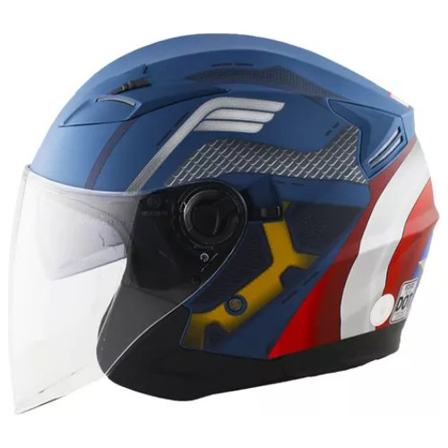 Casco Semi Integral Jaguar Edge Marvel Capitán América