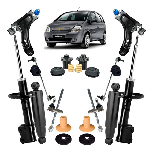 Kit Suspenção Completo Meriva 2002 A 2012