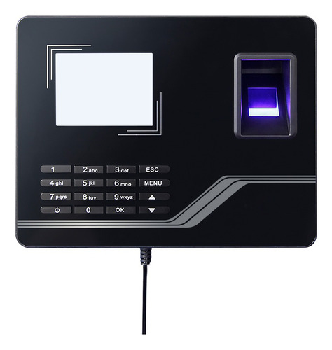 Reloj Checador Asistencia Para Huella Digital Usb Biométrico Color Negro