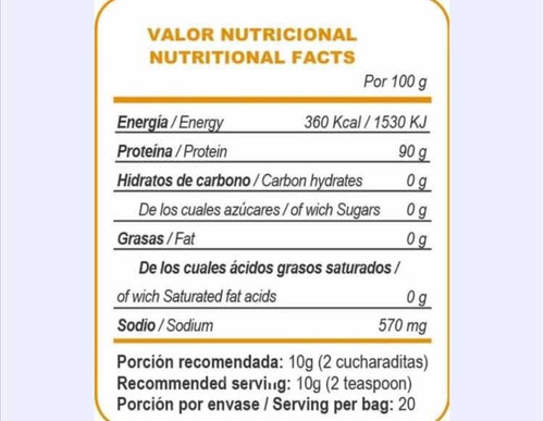 Imagen 2 de 4 de Colageno Hidrolizado 100% Puro En Polvo Promo 1 Kilo $1.600