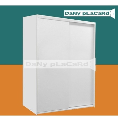 Placard 1,20mts 2 Cajones 1 Bandeja 2 Puertas Blanco