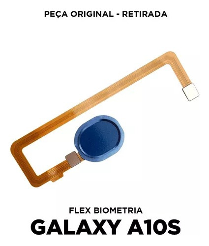 Flex Sensor Biometria Samgung Galaxy A10s A107 Azul Original