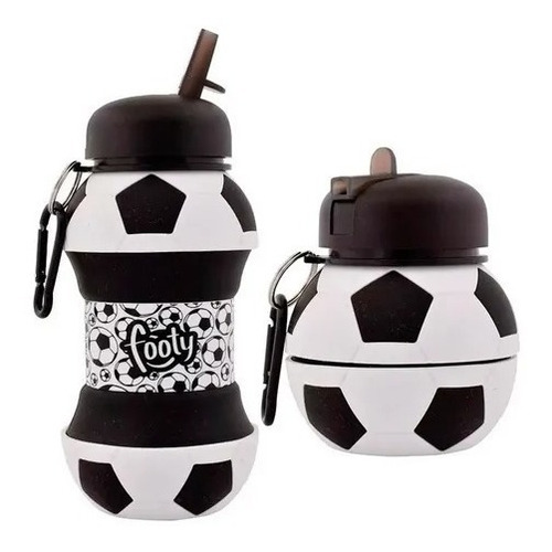 Botella De Silicona Pelota Futbol Plegable Footy 004 Edu