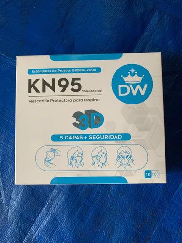 Caja De 10 Unidades De Mascarilla Desechable Kn95 De 5 Capas