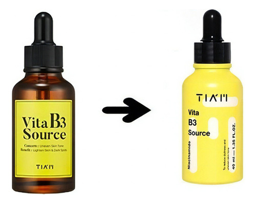 Tiam Serum Vitamina B3, Aclara La Piel Y Las Manchas, Corea Tipo De Piel Todo Tipo De Piel