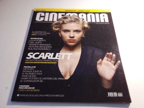 Revista Cinemanía - Scarlett Johansson Año 4 N° 45 2008