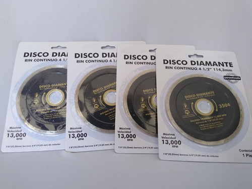 Disco Diamante Para Corte Rin Continuo 4 1/2 3504