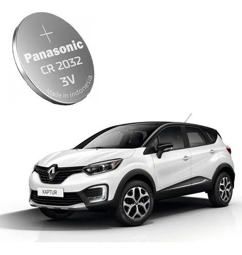 2 Baterias Chave Cartão Renault Captur Original Panasonic