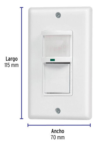 Sensor De Movimiento Con Interruptor De Pared Volteck