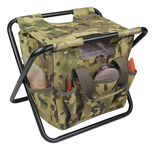 Silla De Camping Con Bolso, Reposapiés, Asiento, Taburete