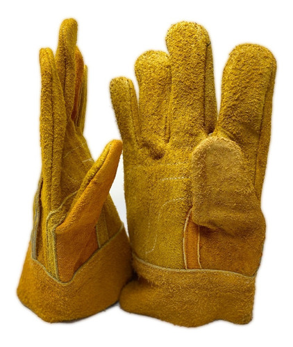 Guantes De Carnaza De Seguridad Electricista Corto *un Par*