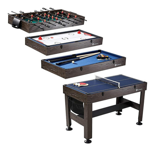 Mesa De Juegos 4 En 1 Md Sports 54in Color Marrón