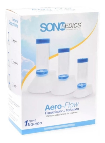 Aero-flow Cámara Espaciadora Neonatal Con Mascarilla