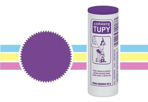 comprar Corante Para Tingir Roupas E Tecidos Tupy Várias Cores Cor Roxo