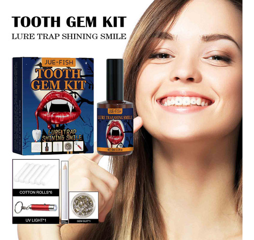 Juego De Cristales De Dientes Con Pegamento Para Lámpara De