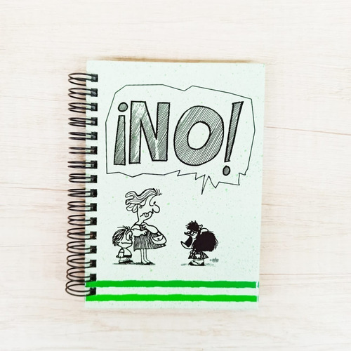 Imagen 1 de 3 de Cuaderno A6 Rayado Mafalda Protesta - No! - Tapa Dura