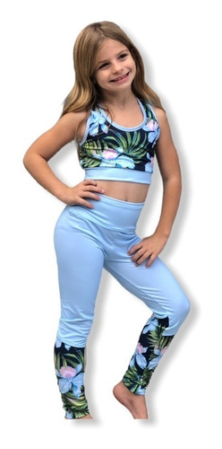 Imagen 1 de 6 de Calza Deportiva Lycra Estampada Ohana Niña Bchic