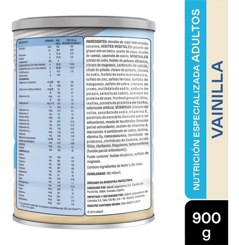 Ensure Polvo Vainilla Lata X 900gr