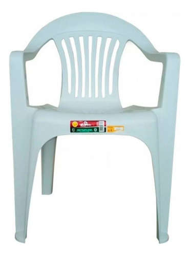 Cadeira Plástica Poltrona Branca Capacidade 182 Kg