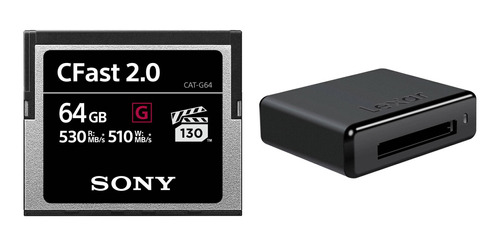 Sony 64gb Cfast 2.0 G Series Memory Card With Usb 3.0 Card R