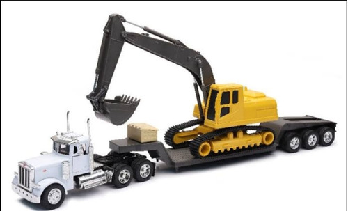 New Ray 1:32 Peterbilt 379 Lowboy Mano De Chango - Escala