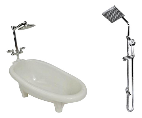 Accesorio De Ducha De Baño Para Casa De Muñecas A Escala