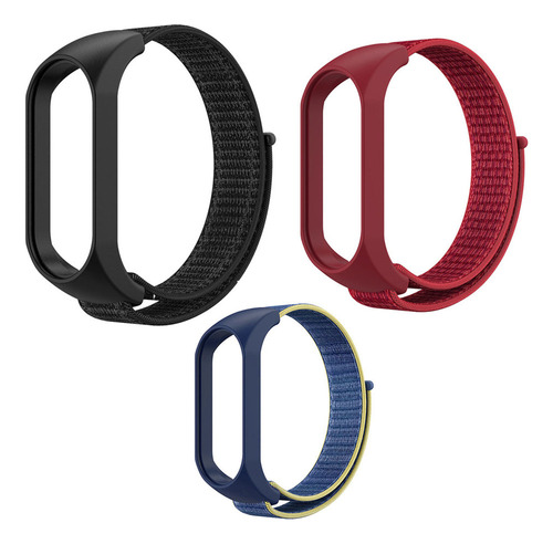 3pcs Banda De Reloj De Material De Nylon Para Xiaomi Mi5/6/7