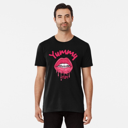 Polera Yummy Kiss Beso Negro H