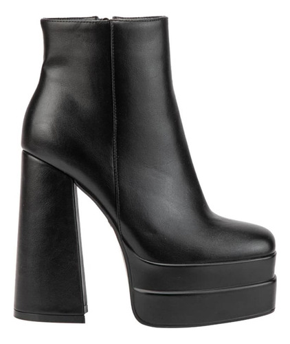 Bota Plataforma Tacon Botin Vestir Mujer Abusiva 1085436