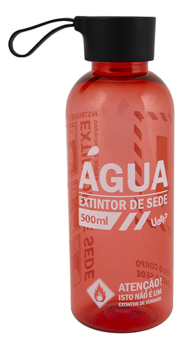 Garrafa Para Agua Com Alca De Silicone Uatt - Extintor